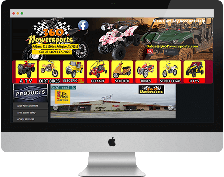 Nevinainfotech: 360 Power Sports : Website Design & Development