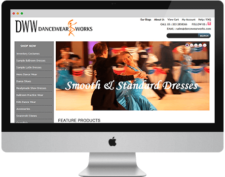 Nevinainfotech: Dancewear Works - Website Design & Development