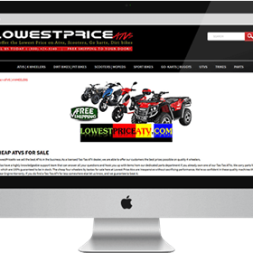 Nevinainfotech: Lowest Price ATVs - Website Design & Development