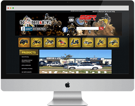 Nevinainfotech: My scooters and ATVs - Website Design & Development