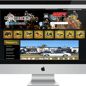 Nevinainfotech: My scooters and ATVs - Website Design & Development